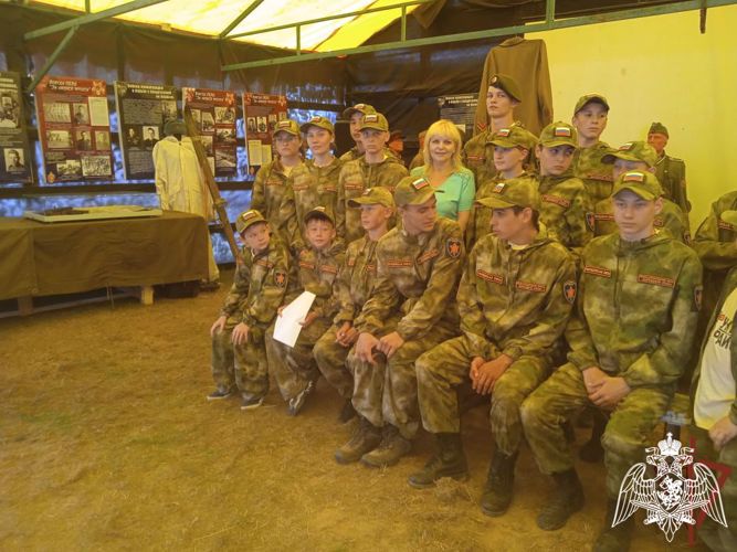 Центральный музей Росгвардии познакомил участников сборов «Гвардейская смена» с малоизвестными страницами истории войск правопорядка