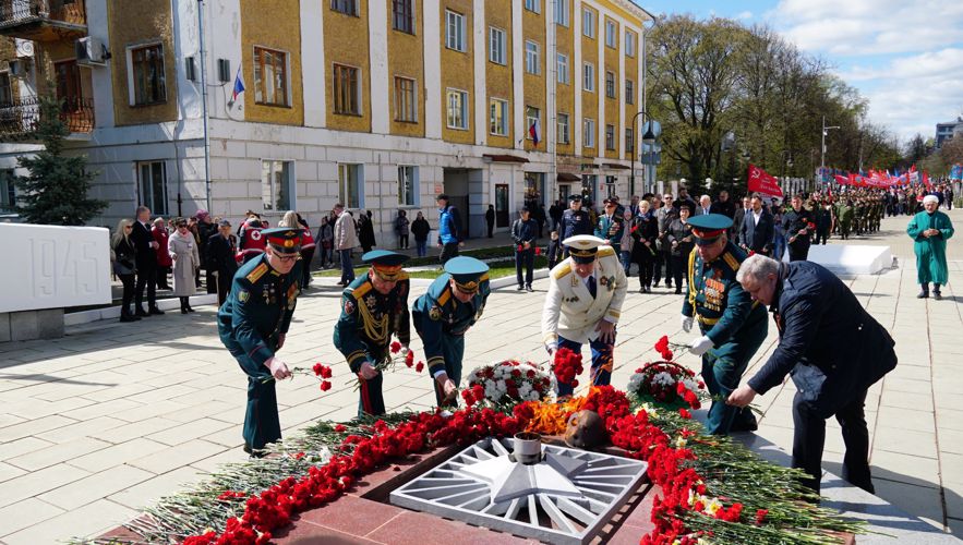 В Кирове росгвардейцы приняли участие в торжествах, посвященных 78-ой годовщине Победы в Великой Отечественной войне 