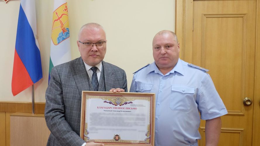 Губернатор Александр Соколов награжден благодарственным письмом командования Приволжского округа Росгвардии