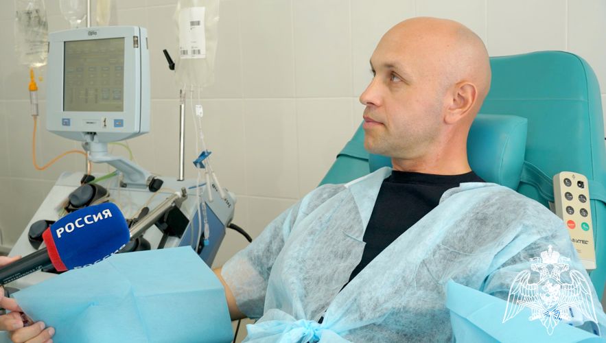 Кировский росгвардеец стал донором для пациента, нуждающегося в пересадке костного мозга