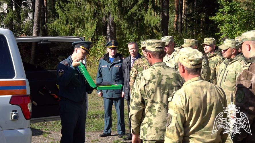 В Кирове специалисты радиационной, химической и биологической защиты Росгвардии и МЧС провели совместную тренировку 