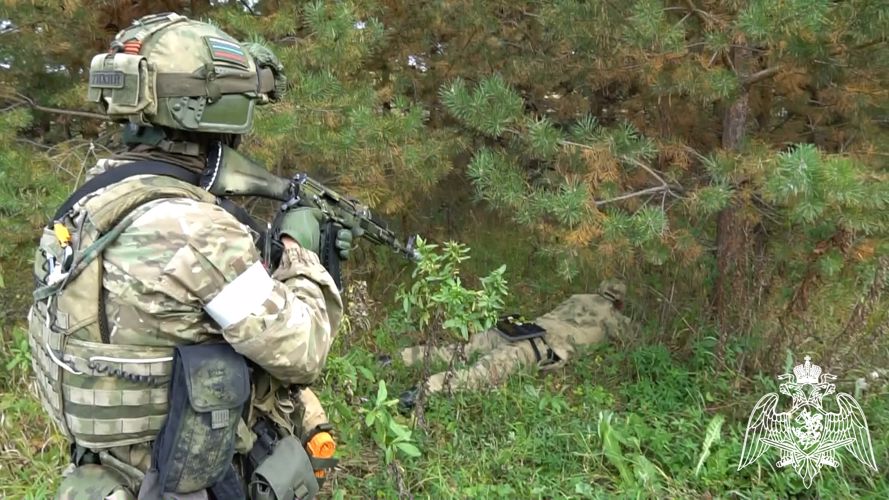В Кировской области сотрудники Росгвардии приняли участие в тактико-специальном учении 