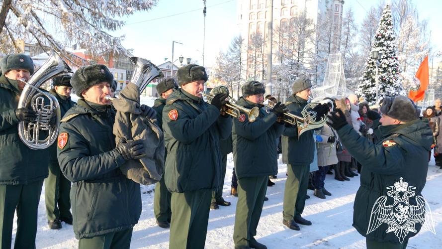 Военнослужащие и ветераны Росгвардии почтили память погибших товарищей