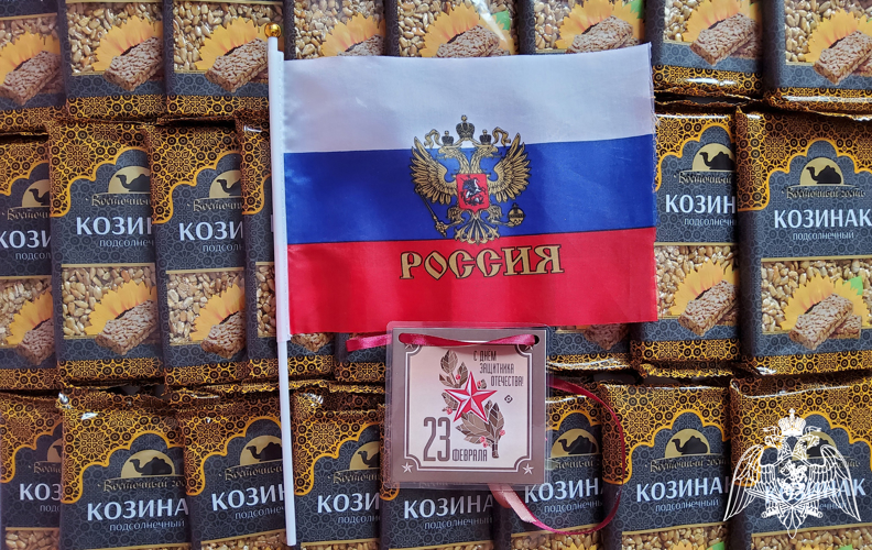 В Кирове ветераны Росгвардии и подшефные школьники поздравили военнослужащих по призыву с Днем защитника Отечества