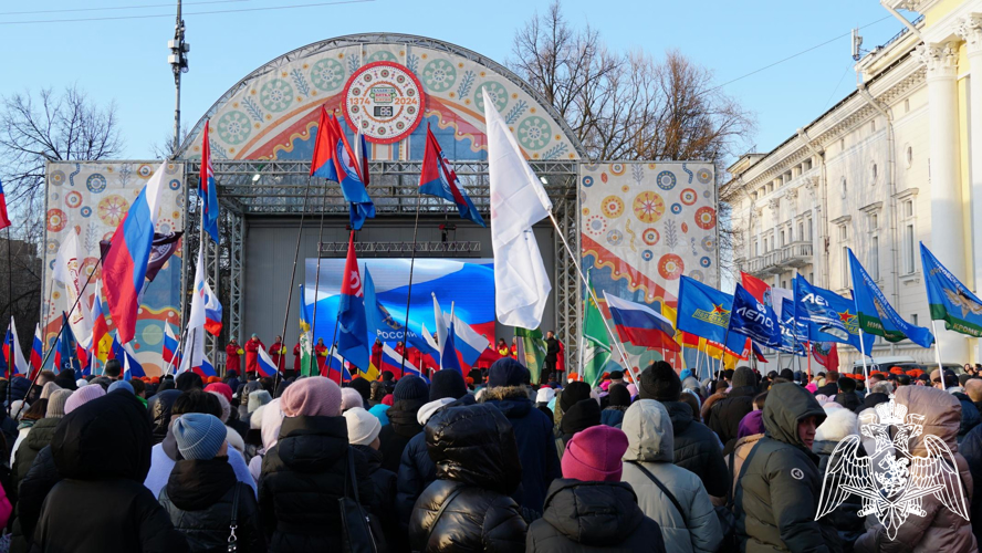 В Кирове росгвардейцы приняли участие в обеспечении безопасности митинга «Русская весна»
