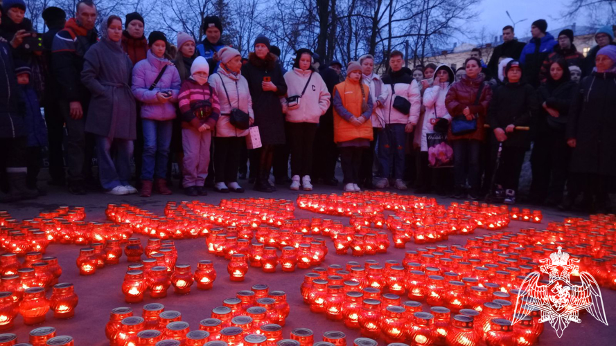 В Кирове росгвардейцы присоединились к траурной акции в память о погибших в «Крокус Сити Холле»  