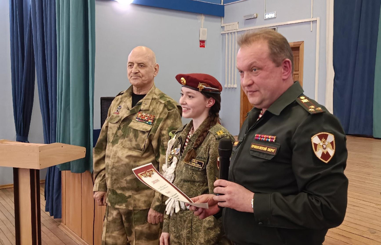 В Кирове представители Росгвардии определили победителя конкурса "Я кадет!"