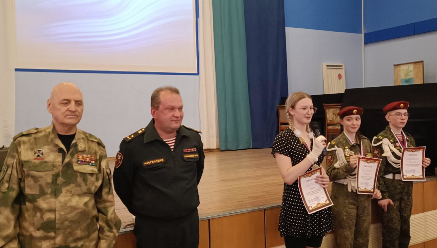 В Кирове представители Росгвардии определили победителя конкурса "Я кадет!"