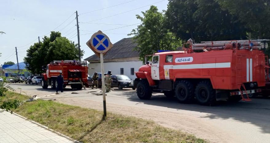 В Уржуме прошли пожарно-тактические учения на базе отдела вневедомственной охраны Росгвардии