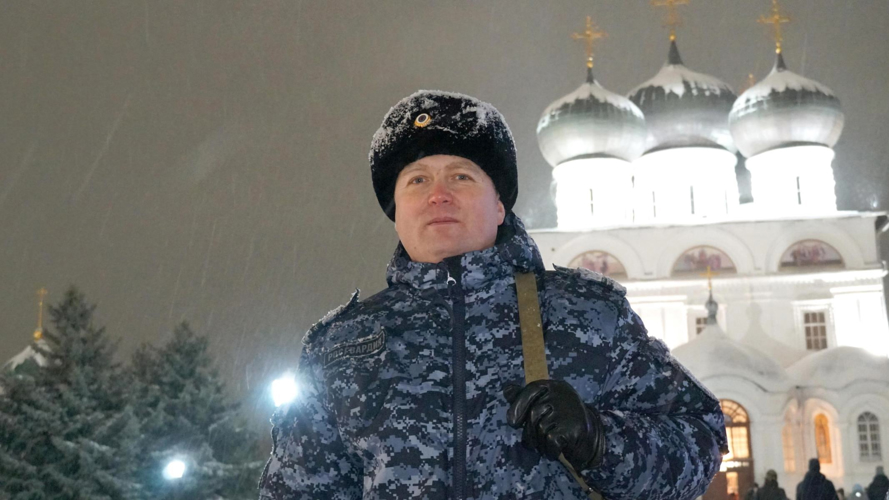 В Кировской области росгвардейцы приняли участие в охране общественного порядка во время празднования Крещения Господня
