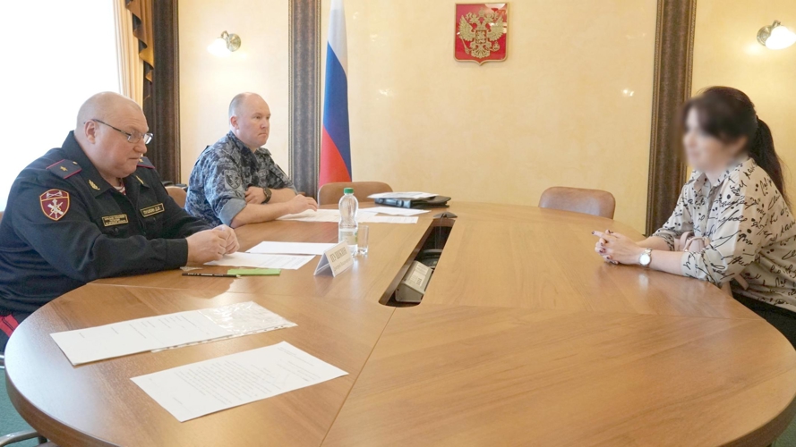 Начальник Управления Росгвардии по Кировской области Дмитрий Пушкин провел личный прием граждан