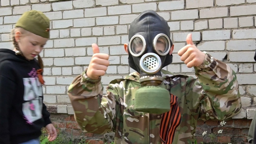  Военнослужащие Росгвардии провели строевой смотр в лагере «Благовестник»