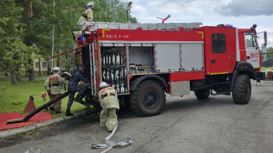Учебный сбор пожарных расчетов прошел в Управлении Росгвардии по Кировской области