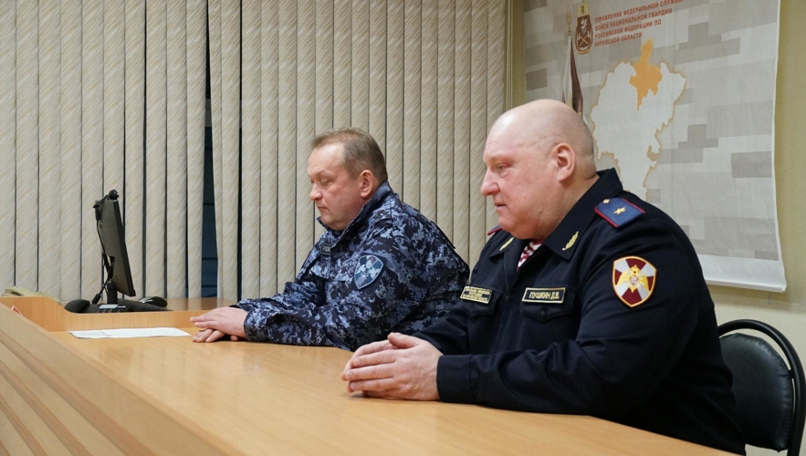 Начальник Управления Росгвардии по Кировской области поздравил личный состав с наступающим Новым годом