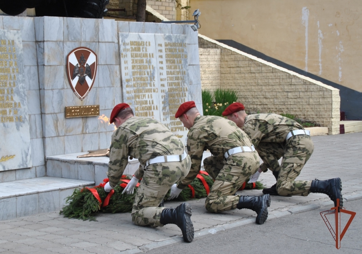 В кировской воинской части Росгвардии прошел торжественный митинг, посвященный Дню Победы