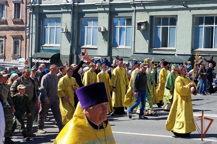 Ветераны Росгвардии как паломники приняли участие в Великорецком крестном ходе